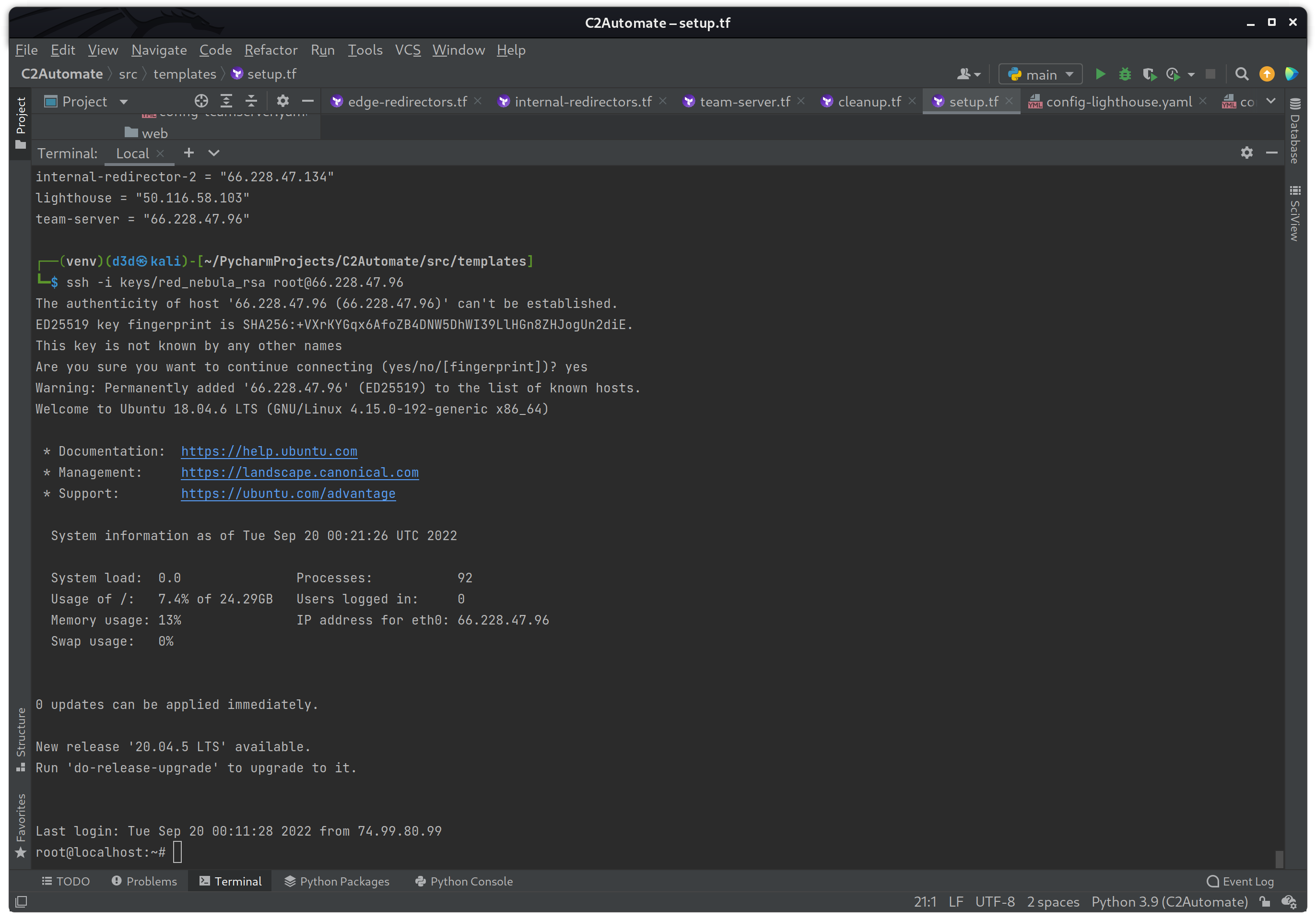 Automating C2 Infrastructure with Terraform, Nebula, Caddy and Cobalt Strike